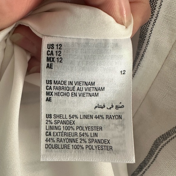 NWT Striped Sleeveless Sheath Dress - size 12 - Picture 13 of 14